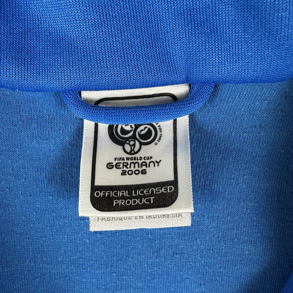 Vintage Y2K Adidas Italy Full Zip Jacket XL World Cup Warm Up Soccer Italia - Picture 14 of 16